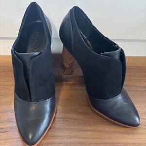 Banana Republic Black Leather/Suede Bootie (Pippah) (like new, with box)